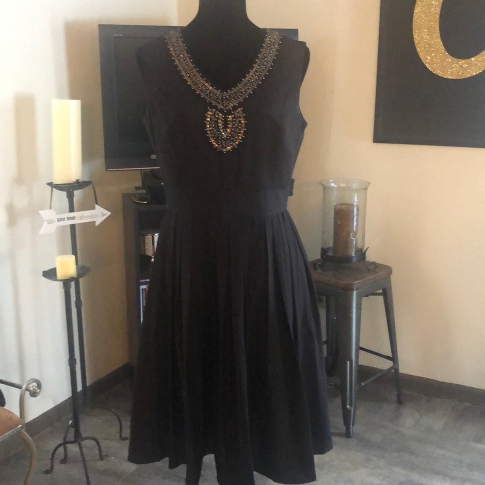 Black beaded and Jeweled Dress